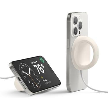 Imagem de elago Suporte de aderência compatível com carregador MagSafe, suporte de telefone compatível com iPhone 16/15/14/13/12 Series, projetada para modo criado-mudo [cabo de carregamento não incluído]