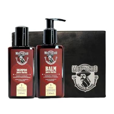 Imagem de Kit Shampoo para Barba + Balm para Barba - Muchacho Classic- Kit para limpeza, hidratação e modelagem da sua barba - Nova Embalagem