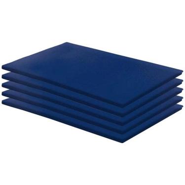 Imagem de Kit 5 Colchonetes Gin  stica 100x60x3 D28 Azul Rg Colch es