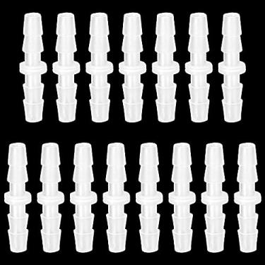 Imagem de Feelers 9,5 cm x 9,5 mm Mangueira de plástico com encaixe de farpa, conectores de tubos, adaptador de emenda farpada para aquário, adaptadores domésticos, combustível, gás e ar líquido (pacote com 15)