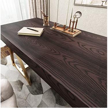 Imagem de Papel de contato de madeira livelynine para armários, prateleiras autoadesivas, papel de parede de madeira marrom, papel de parede, papel de madeira, mesa de cozinha, móveis antigos, decoração removível, à prova d'água de 40 x 198,8 polegadas