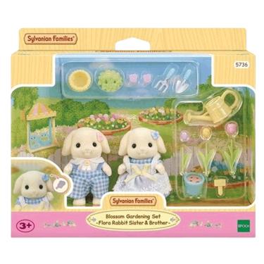 Imagem de Sylvanian Families Conjunto Jardinagem Irmãos Coelhos Floral