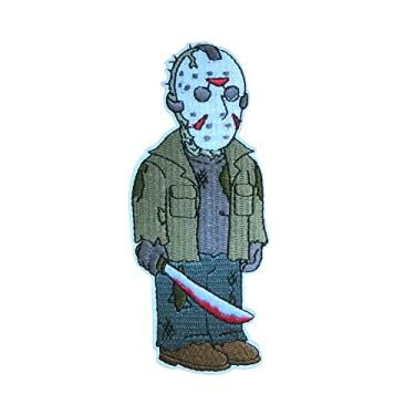 Imagem de KLORIZ Jason Patch filme de terror bordado ferro em costurar adesivos sexta-feira 13th Killer acessórios apliques assustadores