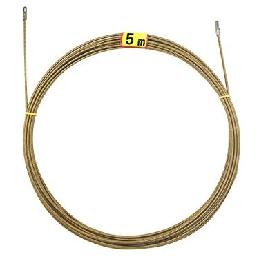 Imagem de VGongTech Passador de fio de mola elétrica de 4,8 m para fixação de fita de peixe ferramenta de extrator de fio atualizado 4 núcleos maior orifício líder dispositivo de rosqueamento eletricista