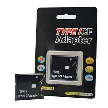 Imagem de Sonilco Adaptador de cartão tipo I Flash compacto padrão de alta velocidade para CF compatível com câmeras digitais