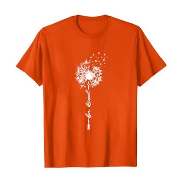 Imagem de Camisetas femininas fofas gola redonda girassol flores silvestres estampa casual camiseta feminina justa, Laranja, G