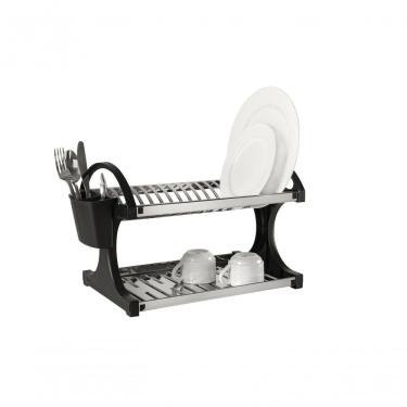 Imagem de Escorredor 16 Pratos - Suprema 51 X 27,5 X 29 Cm Preto Brinox