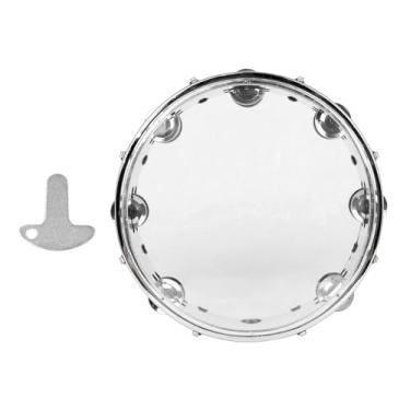 Imagem de rockible Pandeiro, Tamborim Tamborim, Pandeiro, Instrumento Musical para Festa, Adultos, transparente