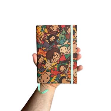 Imagem de Sketchbook Caderno Harry Potter com Elástico e Marca Página Aquarela (M (10x14cm), Branco 80 Páginas)