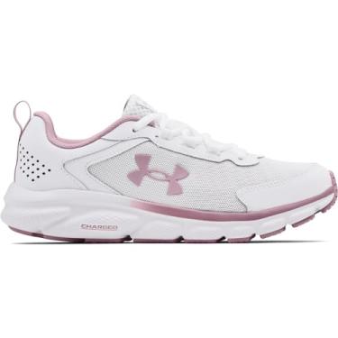 Imagem de Under Armour Tênis de corrida feminino Charged Assert 9, Branco (113)/rosa malva, 40