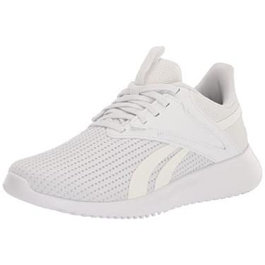 Imagem de Reebok Tênis de corrida feminino Fluxlite Fitness Workout, Branco/Cinza puro, 34
