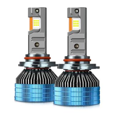 Imagem de Farol alto T17 H7 H4 H11 H13 9005 9006 9012 150W automotivo três tubos de cobre LED lâmpada de farol 20000LM LED luz do carro 6000K branco frio, kit de conversão de chip CSP ultra brilhante de type7