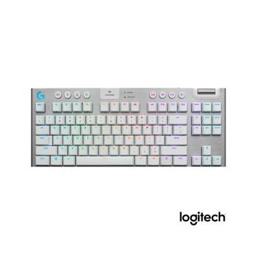 Imagem de Teclado Mecânico sem Fio Logitech G915 TKL Carbon GL Brown Tactile para Jogos White - 920-009660