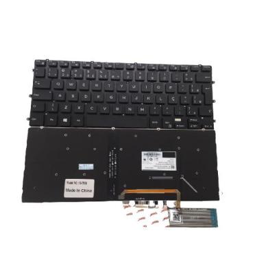 Imagem de Teclado p/  notebook dell inspiron 15-7558 7568 br iluminado - FTI