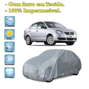 Imagem de Capa com forro cobrir carro Volkswagen Polo Sedan 100% Impermeável Pro