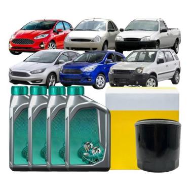 Imagem de Kit Troca Óleo Filtro Fiesta Ka Ecosport Focus - METAL LEVE
