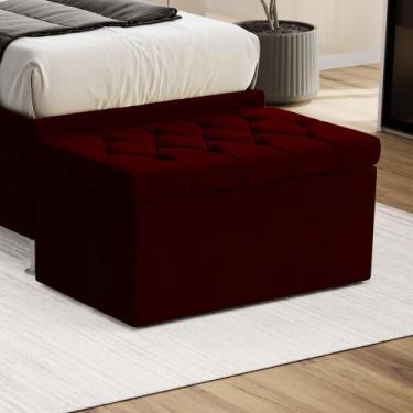 Imagem de Calçadeira Estofada Almofadadas para Cama Box Sagitarius 90 para Cama 