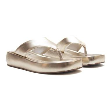 Imagem de Sandalia Flatform - Chiara - Ouro Light - Ana Laura, 39