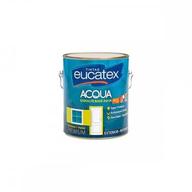 Imagem de Tinta Esmalte Eucatex Brilho Base Agua.3,6 Branco, Branco
