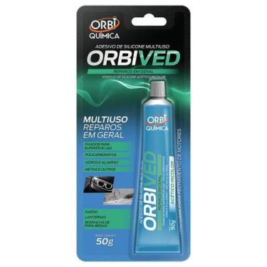 Imagem de Adesivo silicone multiuso orbived 50g incolor  orbi química