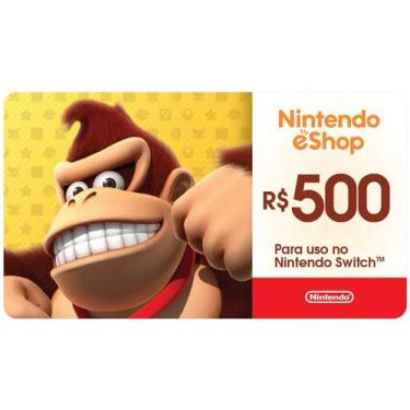 Imagem de Cartão Presente Digital Nintendo R$500,00 Ecash Brazil