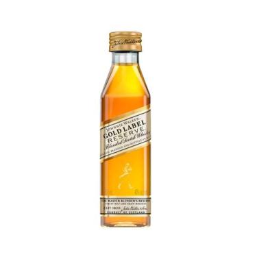 Imagem de Whisky Importado Johnnie Walker Gold Label Miniatura de Vidro 50ml - D