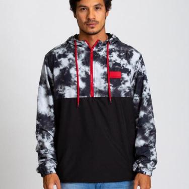 Imagem de Jaqueta Corta Vento Masculina Okdok- Preto/Branco, P