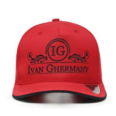 Imagem de Boné Ivan Ghermany Vermelho Com Bordado Preto