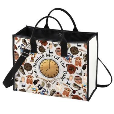 Imagem de BWWKTOP Bolsa de ombro Sarah & Jareth Wiseman & Goblin Fans Inspired Gift Ello Worm Bolsa de ombro Sarah e Jareth Merch, Pulseira You Remind Me, One Size