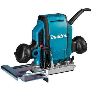 Imagem de Tupia 8mm Com Freio Instantaneo Industrial 900w Com Chaves Guia Reta Pinças Rp0900 110v Makita