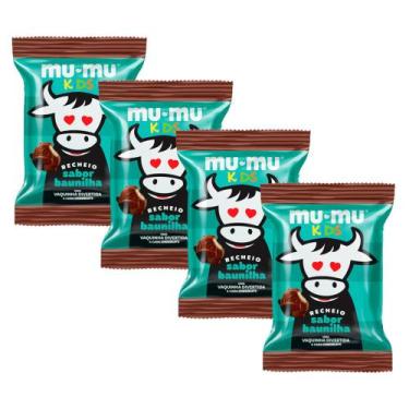 Imagem de Kit 4 Chocolate Mu-Mu Kids Neugebauer Baunilha 15,6g