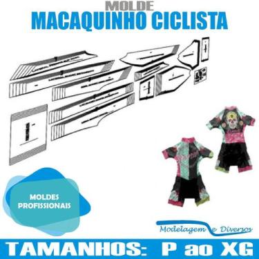 Imagem de Molde Macaquinho Ciclista, Modelagem&Diversos, Tamanhos P Ao Xg