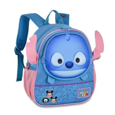 Imagem de Mochila Costas - Stitch - Tsum Tsum Ohana Disney Infantil Passeio/Viag