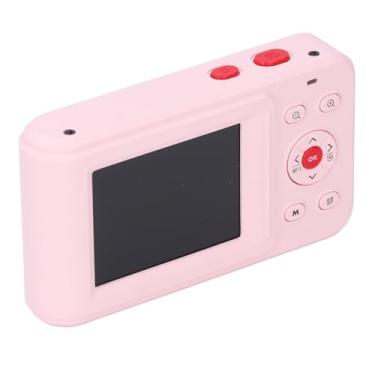 Imagem de Câmera Vlogging, Suporte para Luz de Preenchimento, Imagem Clara, Câmera Digital, Resolução de Vídeo 2,5k, Zoom 16x, Foco Automático Com Alça de Pulso para Casamentos (Rosa)