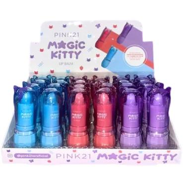 Imagem de PINK21 LIP BALM MAGIC KITTY 24UN CS4808 DISPLAY