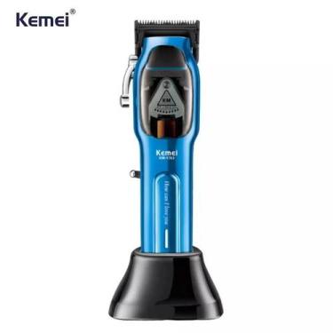 Imagem de Máquina Kemei Profissional Sem Fio Km1763  Azul