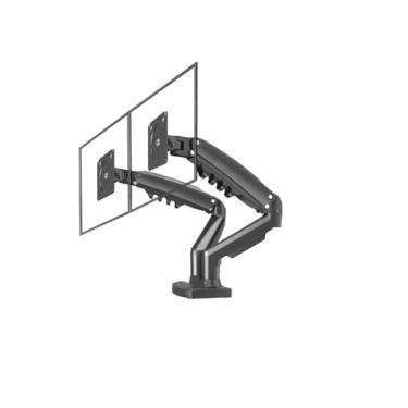 Imagem de Suporte de Monitor Duplo,Suporte de Monitor Para Telas de 10 a 27 Polegadas com Braço Articulado Suporte Monitor para 2 monitores