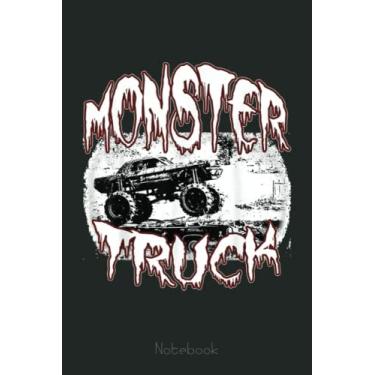 Imagem de Monster Truck Bloody Racing, Crushing and Jump Cars Notebook Vintage Style: Funny Monster Trucks Gifts for Kids Great Kids Appreciation Thank Gag Gifts for Girls Toddler Boys Dad Mom