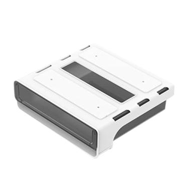 Imagem de Organizador de Gaveta Caixa de Armazenamento Oculta Adesiva de Grande Capacidade para Telefones Artigos de Papelaria Sob a Gaveta da Mesa Com Material (M preto)