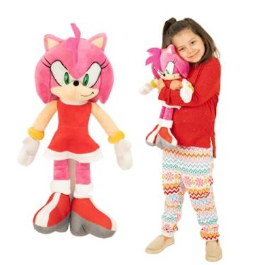 Imagem de Franco Travesseiro de pelúcia super macio anime carinho, 1 unidade (pacote com 1), Sonic The Hedgehog Amy Rose