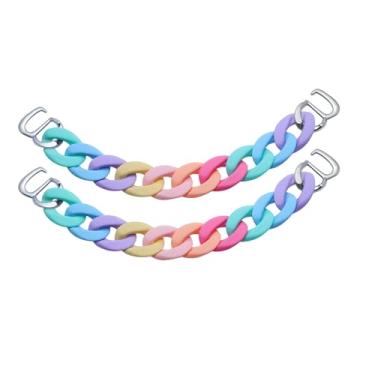 Imagem de 2 peças de pingentes de corrente de crocodilo | Berloques de sapatos modernos para bricolagem suas sandálias tamanco, pingentes de crocodilo para mulheres meninas, presentes de lembrancinhas para festa/Natal para meninas meninos, Acrílico, Sem Pedra Preciosa