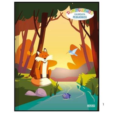 Imagem de Caderno De Caligrafia Costurado Dominguinhos 40fls Cd Sortido - Sao Do