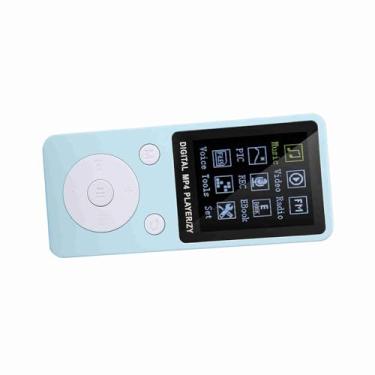 Imagem de Aqxreight Portable SC MP4 Music Player Suporta Cartão de 32 GB Com Fone de Ouvido por 30 Dias Hora de Espera E Blue Color Skid Tocando Music Player Rigador de Música R VÍDEO E