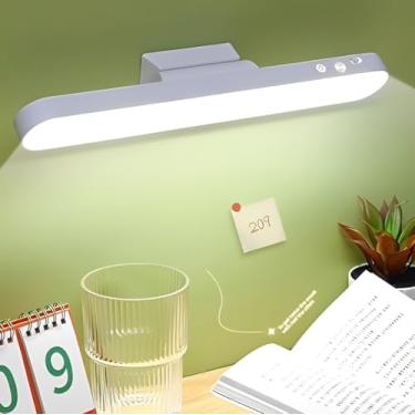 Imagem de Luminária LED Recarregável Touch USB com Suporte Magnético e Base - 3 Modos de Luz, Para Mesa, Parede, Armário e Cozinha