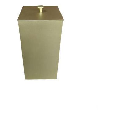 Imagem de Lixeira Dourada 3 Lt Para Lavabo - Adéqua