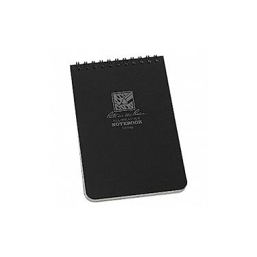 Imagem de Caderno Rite in the Rain à prova de intempéries, padrão universal de páginas à prova de intempéries, Embalagem com 1, Preto, 1 Pack