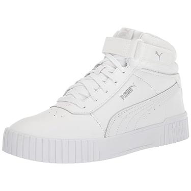 Imagem de PUMA Tênis feminino Carina 2.0 Mid, 2.0 Branco-branco-prata, 41