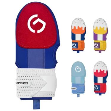Imagem de Gracfulcub Luva deslizante de beisebol protege os dedos para corrida de base - design ergonômico, protetor de softball, uso para mão esquerda (OceanTide Fusion)