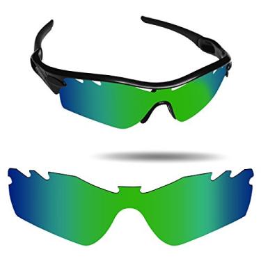 Imagem de Fiskr Lentes polarizadas de substituição para óculos de sol Oakley Radar Path ventilados com resistência a impactos, proteção contra raios UV e proteção multifuncional (verde)