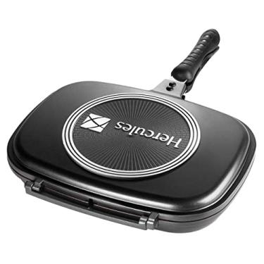 Imagem de Frigideira Dupla, Preta, 32.5 X 24.5 X 7.5 Cm, Herces Pa6500, Hercules